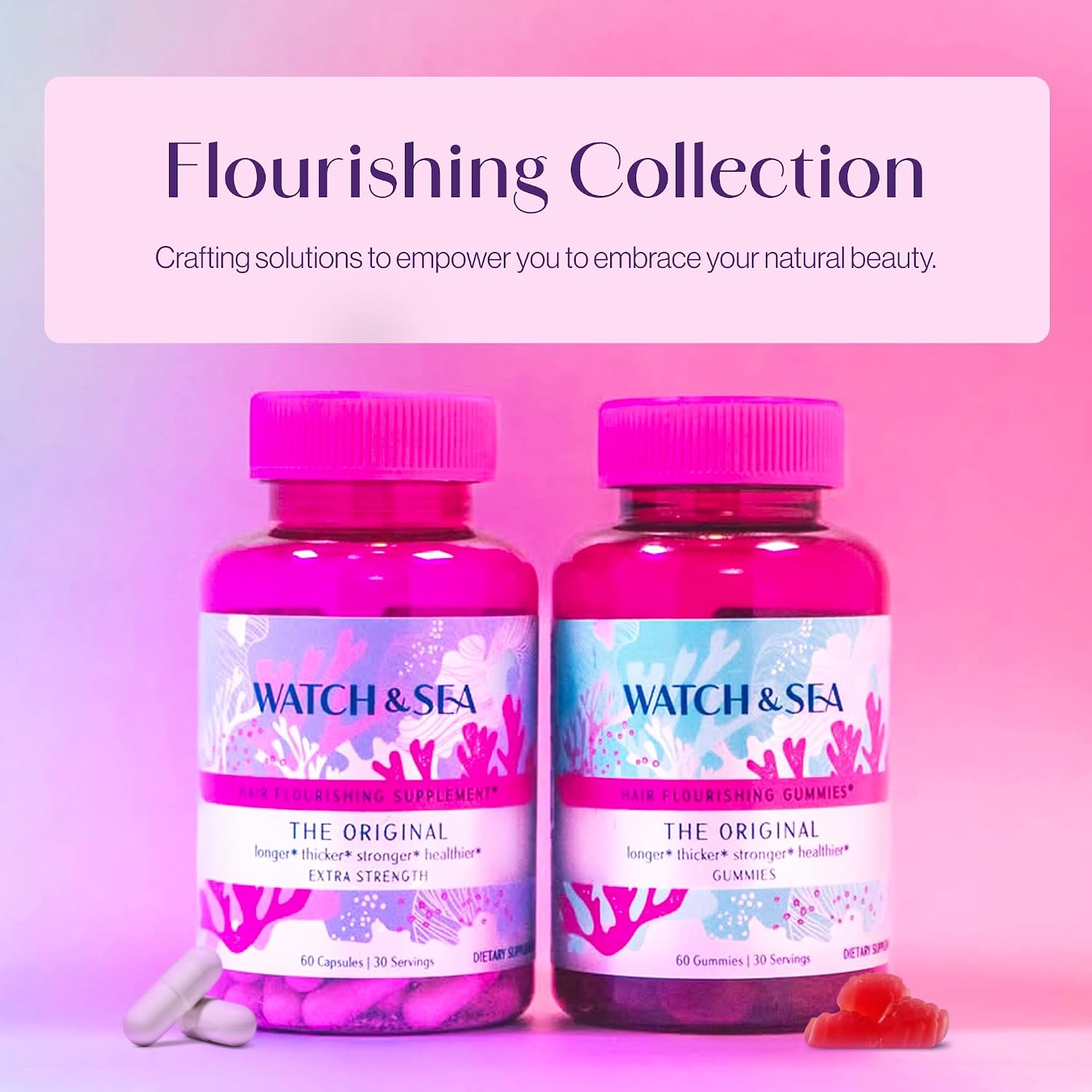 Watch & Sea Hair Flourishing Extra-Strength Capsules - 60 Cápsulas