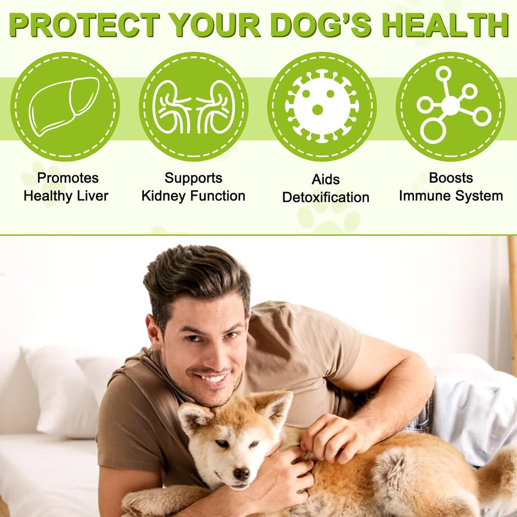 ALIVO Cardo Mariano para Perros con EPA y DHA - 180 Tabletas Masticables