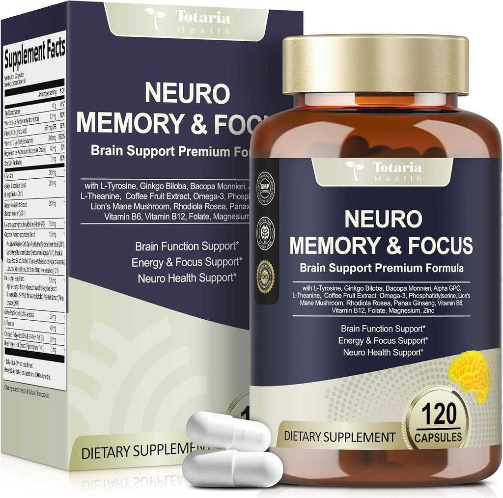 Totaria Suplemento Cerebral 25 en 1 - Memoria y Enfoque