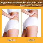 Booty Gummies - Gomitas para glúteos y caderas, sabor a bayas (60 unidades) - Mopayzer