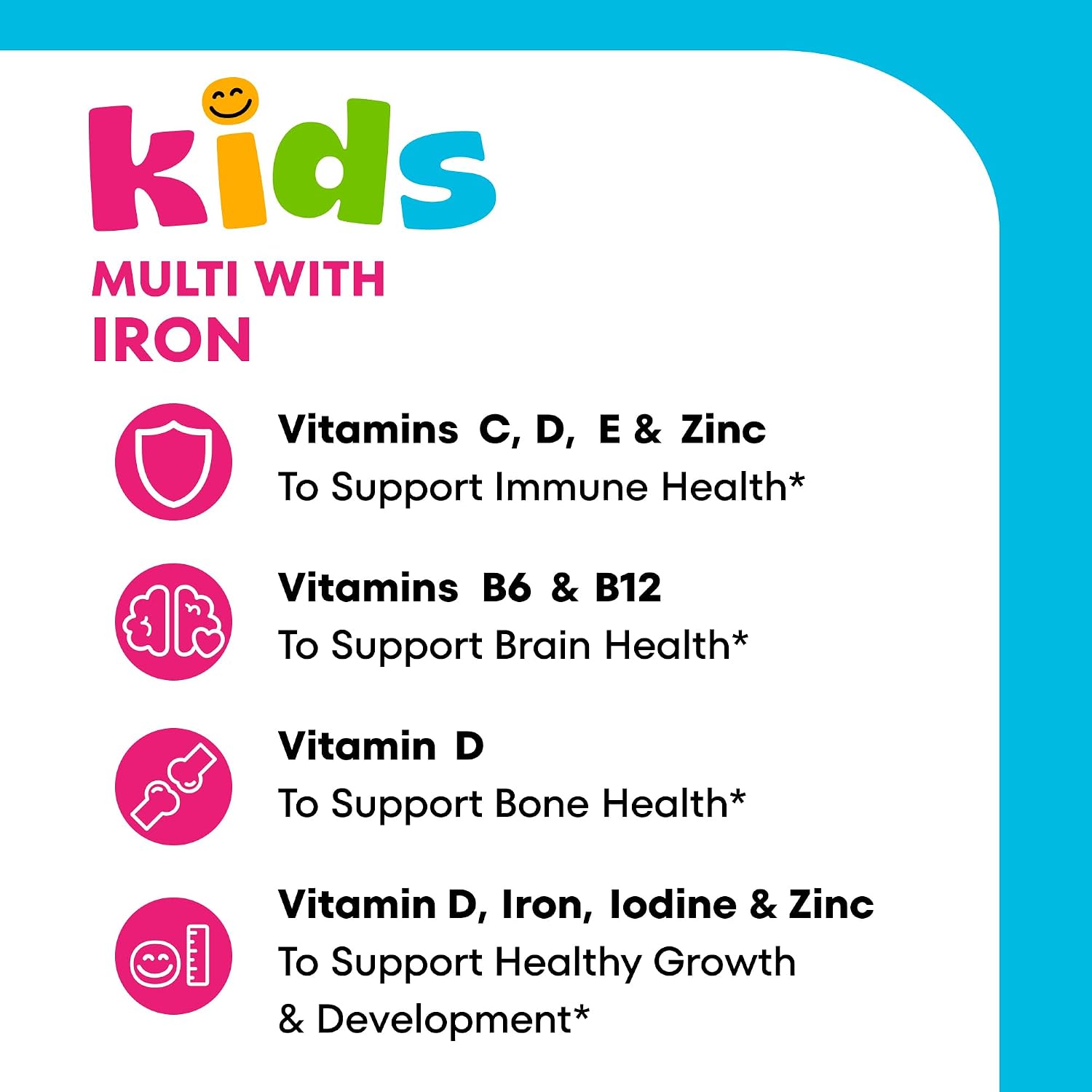 One A Day Multivitamínico Infantil con Hierro – Gominolas de Cereza – 60 Unidades