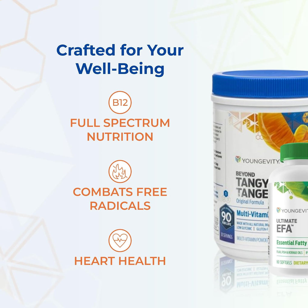 Youngevity BTT Basic 90 Pak Beyond Tangy Tangerine Ultimate EFA Plus