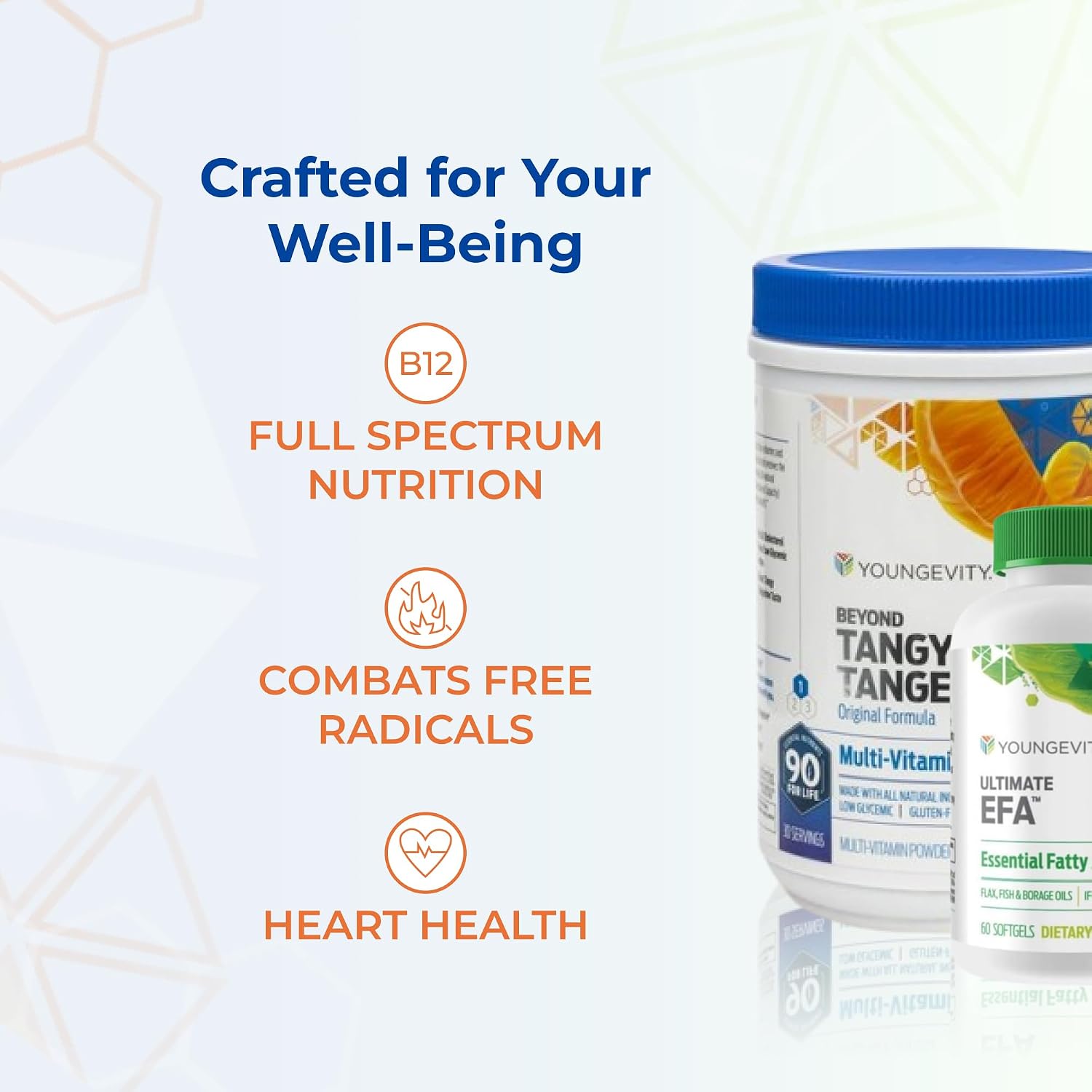 Youngevity BTT Basic 90 Pak Beyond Tangy Tangerine Ultimate EFA Plus