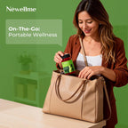 NEWELLME Gominolas de Vinagre de Manzana con la Madre y Vitamina B12 - Sin Azúcar, Veganas, 30 unidades