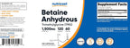 Nutricost Betaine Anhydrous 1500mg, 120 Capsules