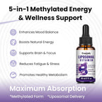 Complejo B Liposomal Líquido con Metilcobalamina y Metilfolato - 240 ml