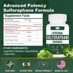 Sulforafano Liposomal 900mg – Extracto de Brócoli, 120 Cápsulas