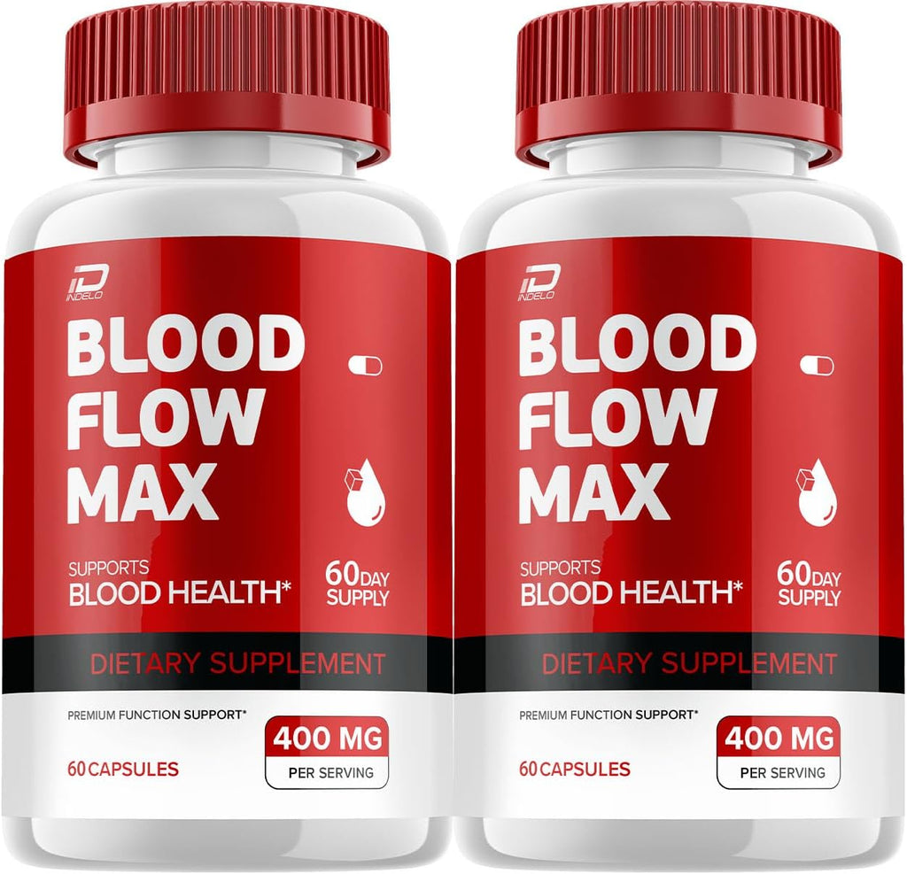 Blood Flow Max Cápsulas - Fórmula Avanzada, 2 Paquetes (120 Cápsulas)