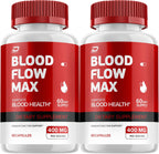 Blood Flow Max Cápsulas - Fórmula Avanzada, 2 Paquetes (120 Cápsulas)