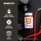 MTN OPS Vitamina D3 K2 Gominolas, 5000 UI, 90 mcg MK-7, Sabor Fresa Natural, 60 Gominolas