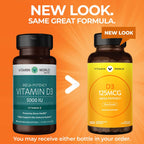 Vitamin World Vitamina D3 5000 UI 100 Cápsulas Blandas - Alta Potencia, Biodisponible, Para la Salud Ósea y el Sistema Inmunitario, Liberación Rápida, Sin Gluten