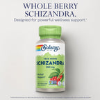 Solaray Schizandra Berry 580 mg - Extracto Puro de Baya de Schizandra, 100 Cápsulas Veganas