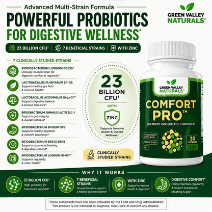 ComfortPro™ Probióticos Diarios para la Salud Digestiva con Zinc – Image 3