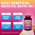 Vitalibre Inositol 40:1 - Myo-Inositol y D-Chiro Inositol para el Equilibrio Hormonal, 80 Cápsulas Veganas