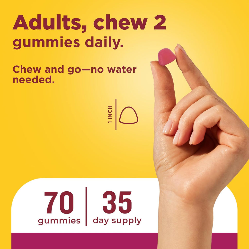 Nature Made Multivitamínico para Mujeres, Gominolas Multivitamínicas, 70 Gominolas, 35 Días