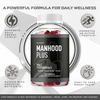 Manhood Plus Gummies for Men, 1050mg, 60 Gomitas
