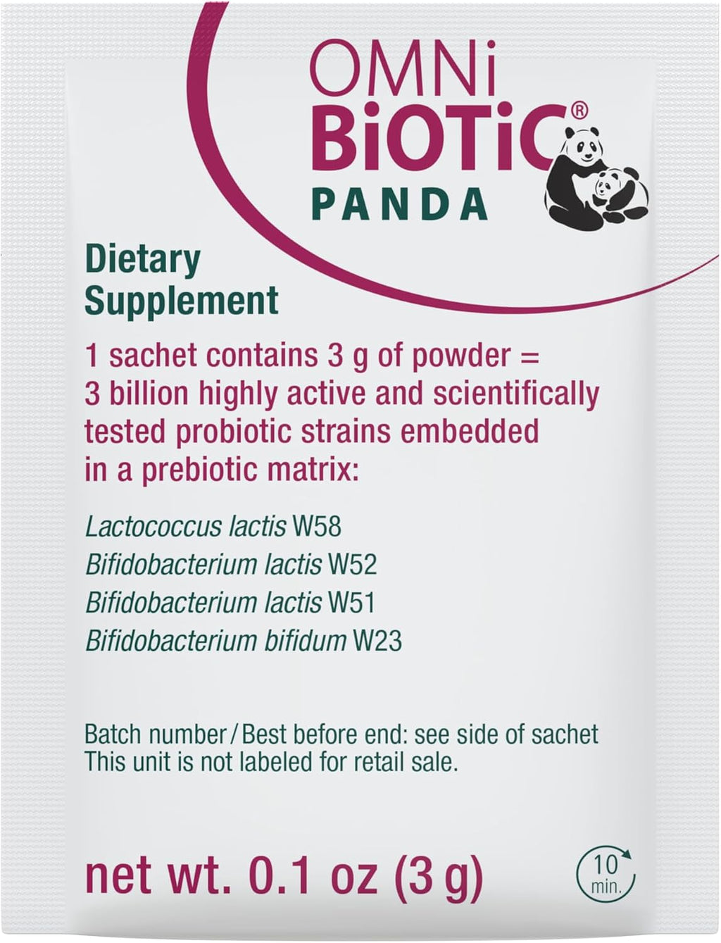 OMNi BiOTiC Panda - Probiótico Prenatal e Infantil (1 Pack)