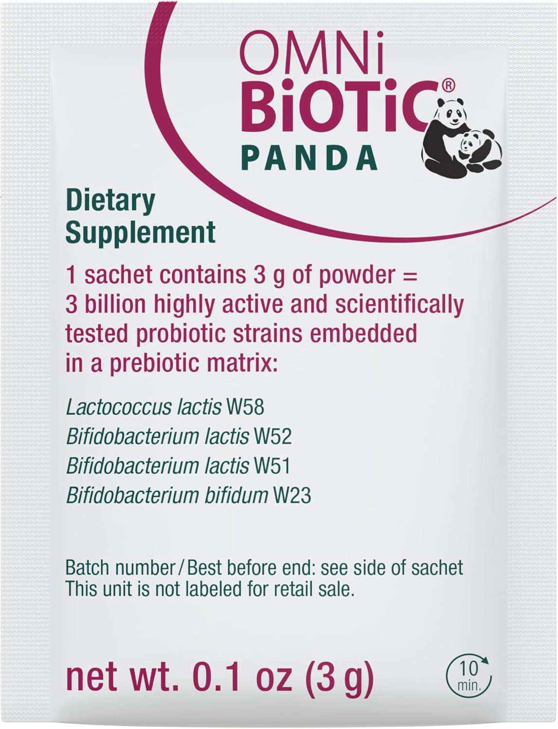OMNi BiOTiC Panda - Probiótico Prenatal e Infantil (1 Pack)