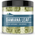 Earthborn Elements Damiana Leaf 200 Cápsulas, Puro y sin Diluir, Sin Aditivos
