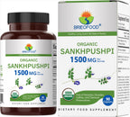 Brieofood Organic Sankhpushpi 1500mg, 90 Comprimidos Vegetarianos
