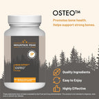 Mountain Peak Nutritionals Osteo Supplement - Apoyo Óseo con Vitaminas D3, K2, Calcio y Magnesio (120 Cápsulas Vegetales)