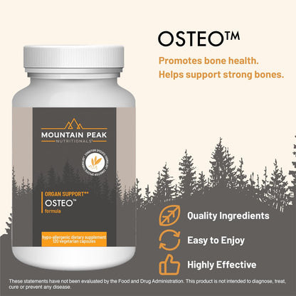 Mountain Peak Nutritionals Osteo Supplement – Vitamina D3 (colecalciferol): Favorece la absorción y utilización – Image 2