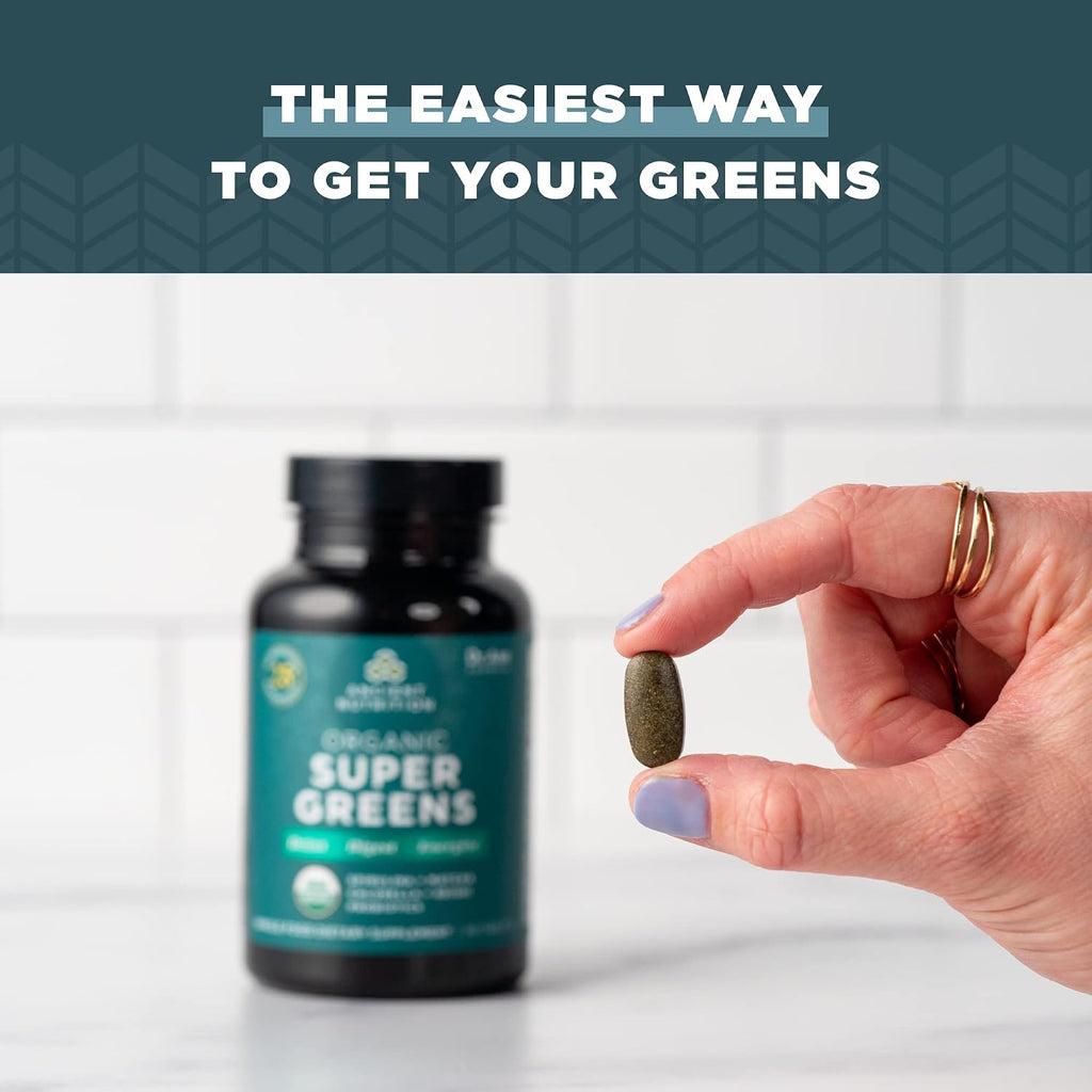 Ancient Nutrition Super Greens con Probióticos - 90 Comprimidos