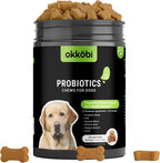 Probióticos para perros en masticables - 60 unidades - Apoyo digestivo y salud intestinal - Sabor a ternera