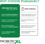 OmegaXL ProbioticXL - Prebiótico y Probiótico, 11 Cepas, 12.5 mil millones UFC, 30 Cápsulas Vegetales