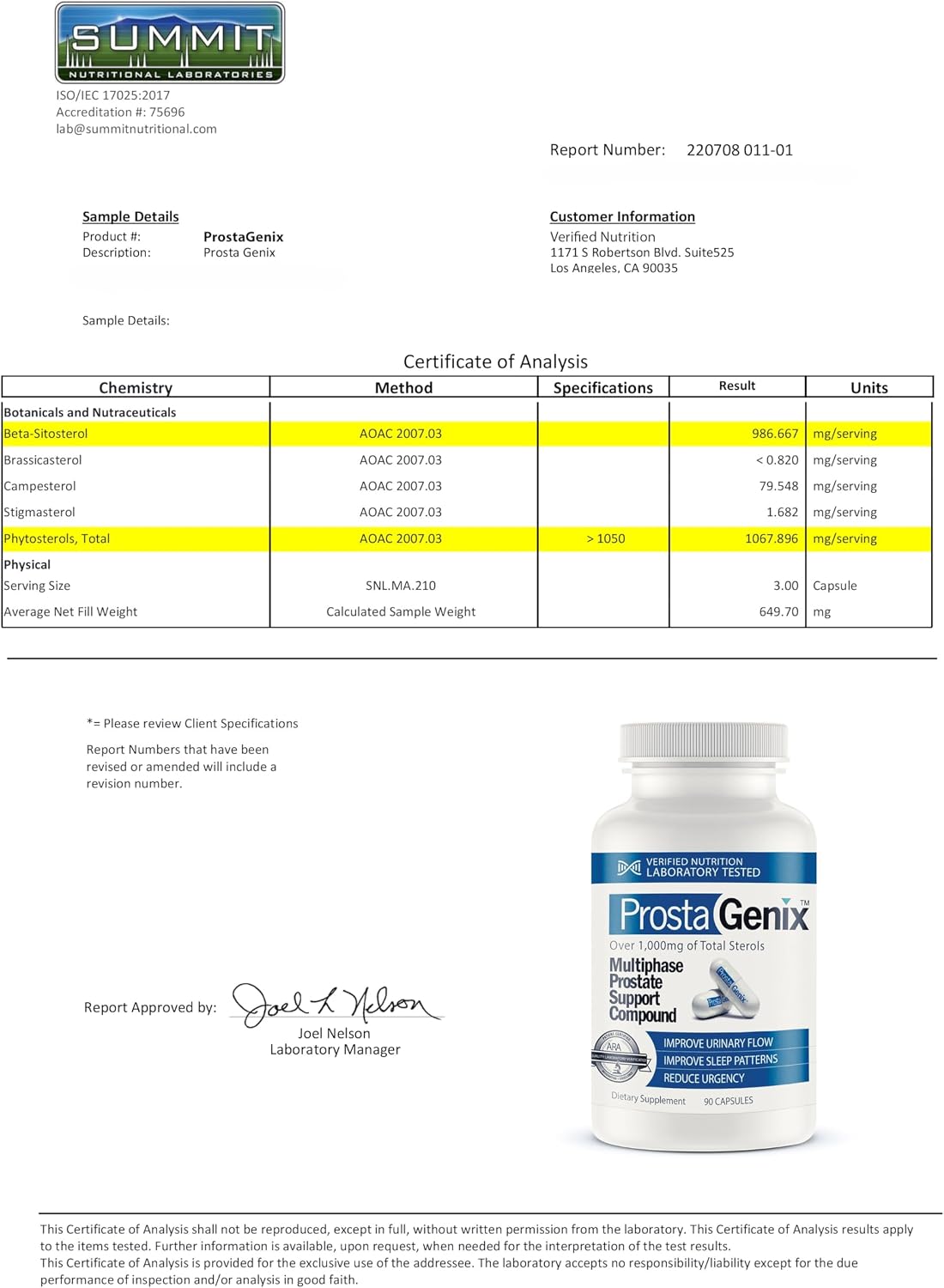 ProstaGenix Multiphase Suplemento para la Próstata - 90 Cápsulas