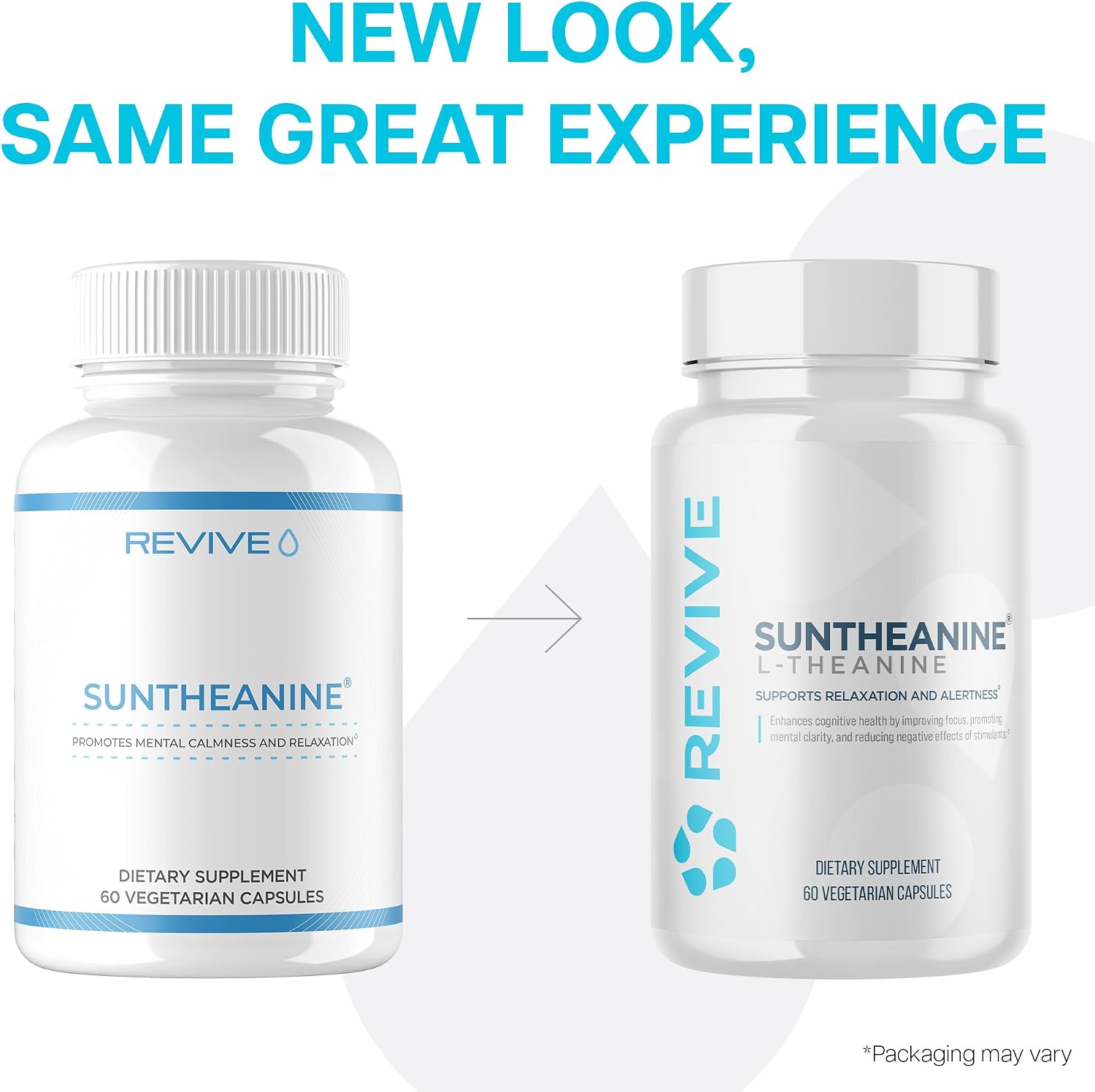 Revive MD Suntheanine L-Teanina - Suplemento para Hombres y Mujeres - 60 Cápsulas Veganas