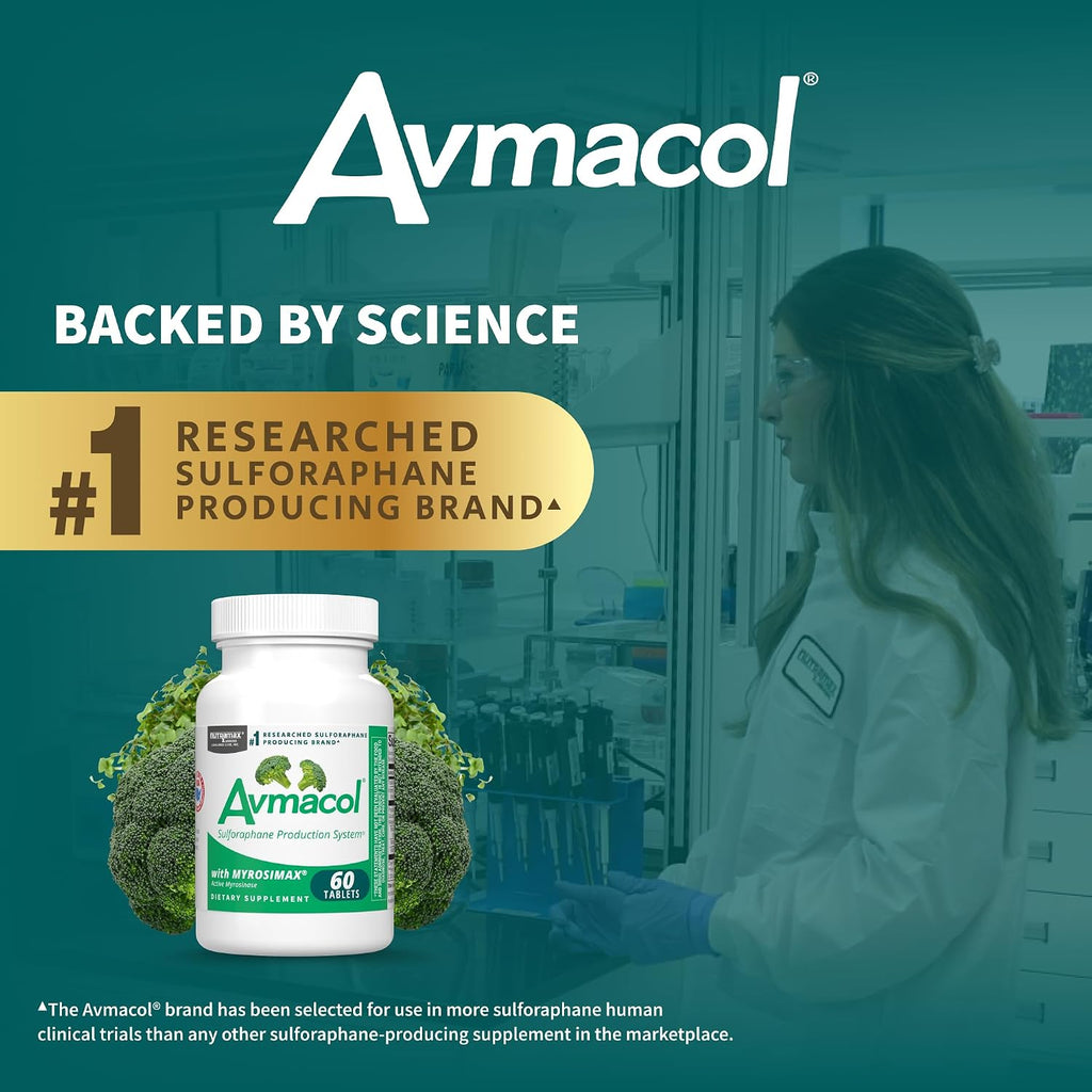 Avmacol 60 Comprimidos - Fórmula de Sulforafano con Glucorafanina y Mirosinasa Activa