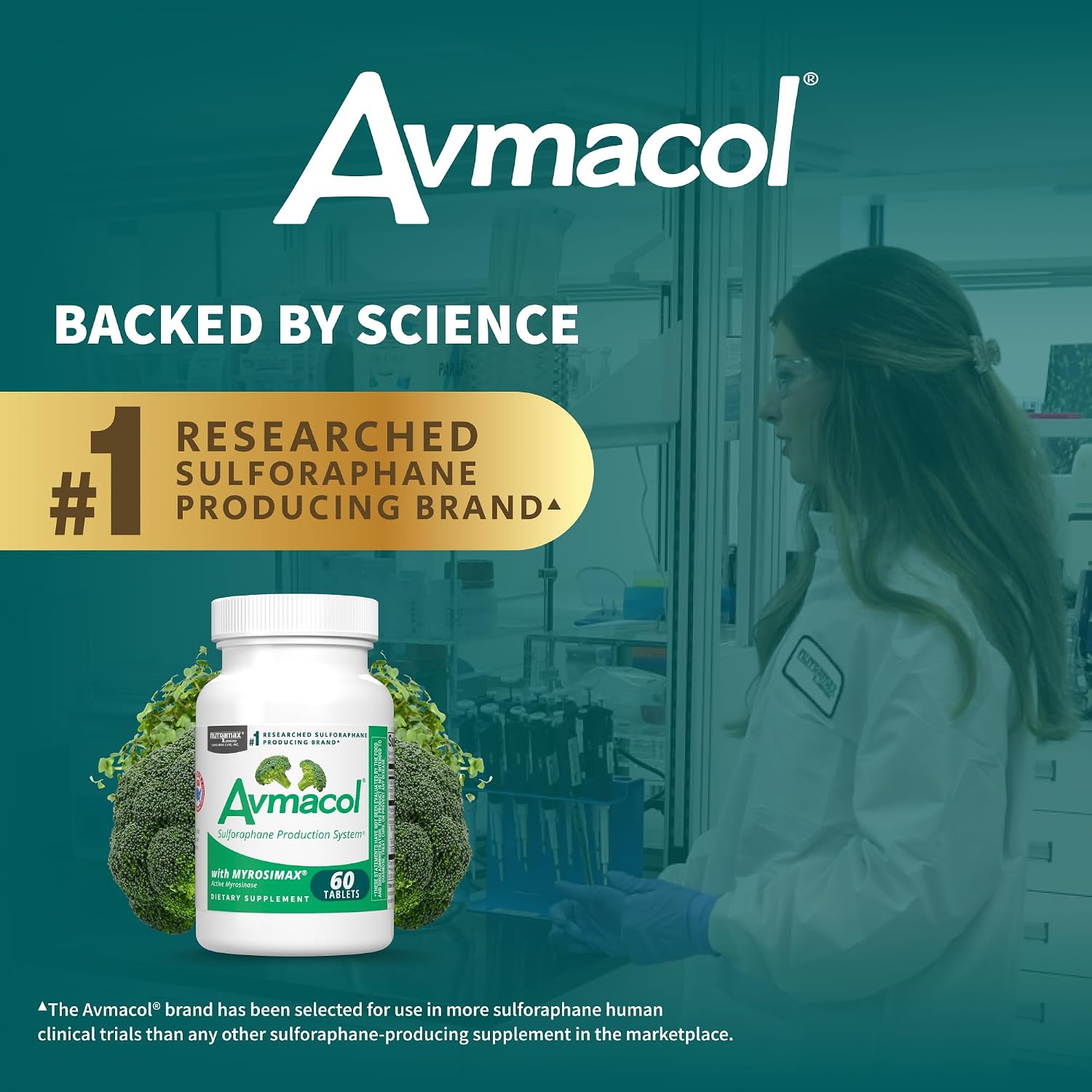 Avmacol 60 Comprimidos - Fórmula de Sulforafano con Glucorafanina y Mirosinasa Activa