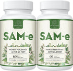 Kanacoufce SAM-e 1100mg (S-Adenosilmetionina) – 60 Comprimidos Recubiertos – Alta Concentración Forma S,S Activa – Vegano