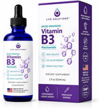 Life Solutions Gotas de Vitamina B3 Niacinamida 60 ml | Suplemento Sin Sofocos