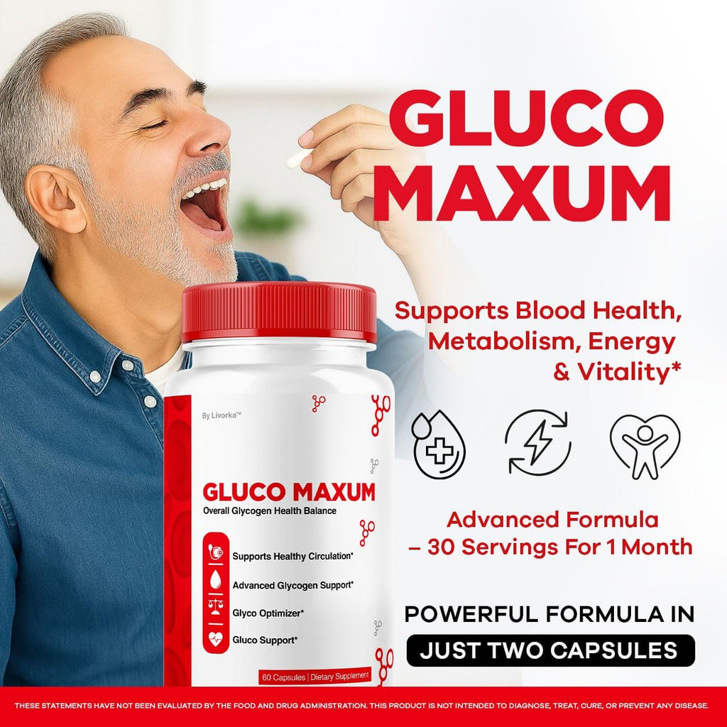 (2 Paquete) GlucoMaxum Cápsulas – Suplemento Premium Fórmula Oficial, Apoyo Avanzado para Hábitos Saludables, Ingredientes Naturales, 120 Cápsulas para 2 Meses