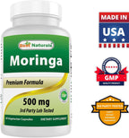 Best Naturals Moringa Superfood 500 mg 60 Cápsulas Vegetales
