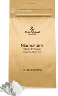 Pure Original Ingredients Niacinamida en Polvo 2 lb - Vitamina B3 Sin Enrojecimiento