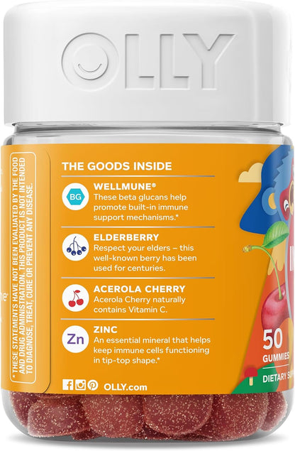 OLLY Kids Immunity Gummy - Apoyo Inmunitario – Niños de 2 a 4 años: tomar 1 gominola al día. – Image 9