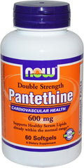 NOW Foods Pantetina 600 mg, 60 Cápsulas Blandas