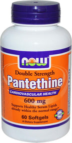 NOW Foods Pantetina 600 mg, 60 Cápsulas Blandas