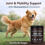 DM-01 Multivitamínico Diario para Perros - 60 Comprimidos Masticables Sabor Carne