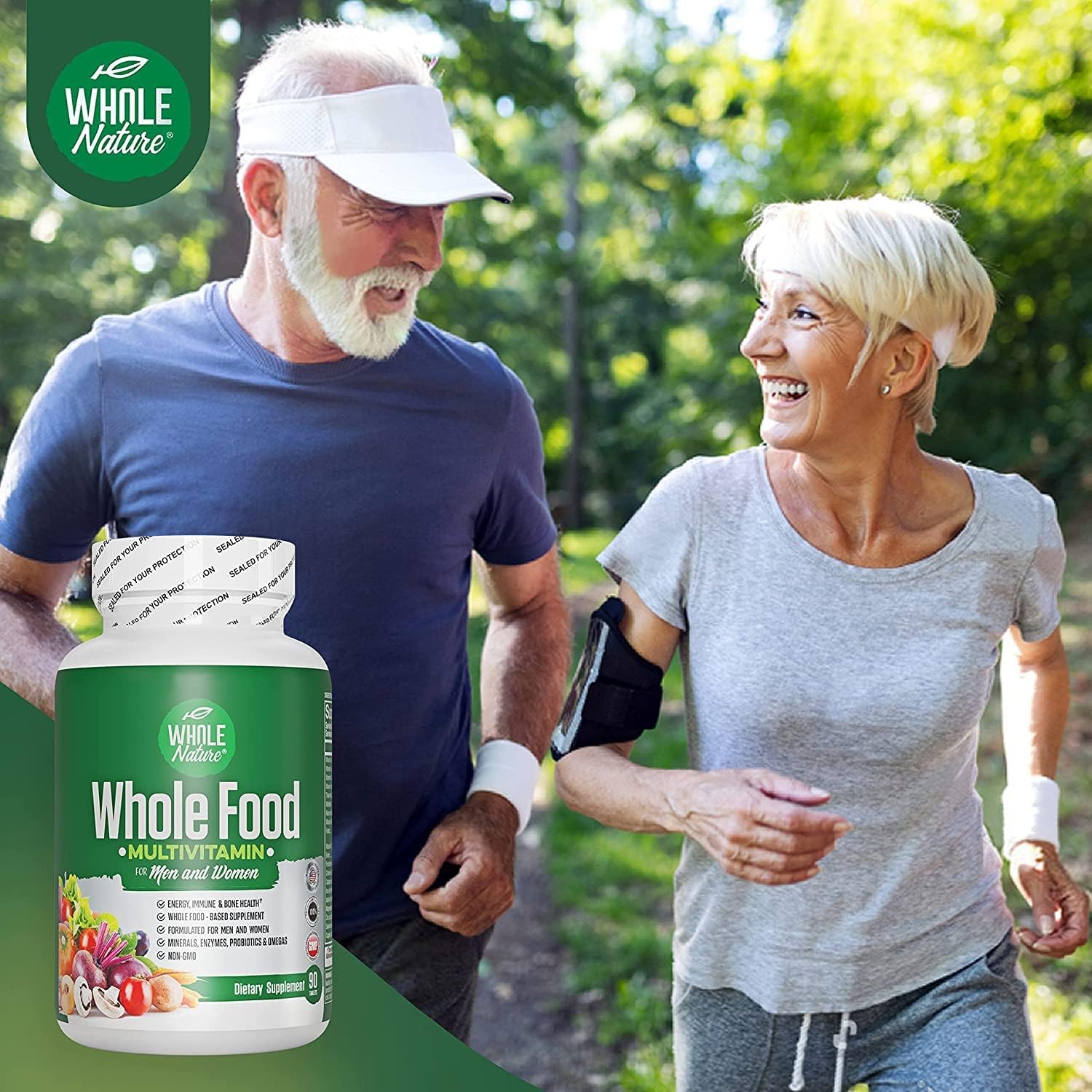 Multivitamínico Integral Hombre y Mujer - Alimentos Integrales + Enzimas, Probióticos y Omega-3 - 3 Unidades