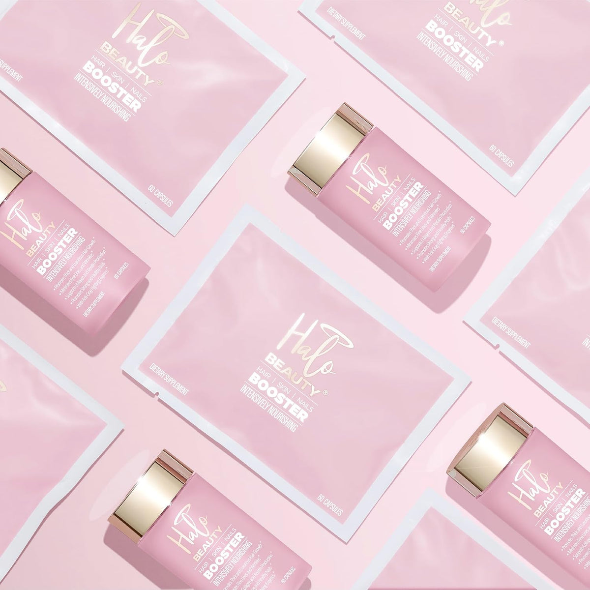 Halo Beauty Suplemento para Cabello, Piel y – Otros nutrientes: La fórmula también aporta vitaminas y minerales – Image 5