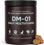 DM-01 Multivitamínico Diario para Perros - 60 Comprimidos Masticables Sabor Carne