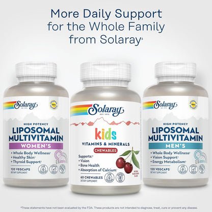 SOLARAY Multivitamínico Completo para Niños - 60 Comprimidos Masticables Sabor Cereza Negra – Image 6