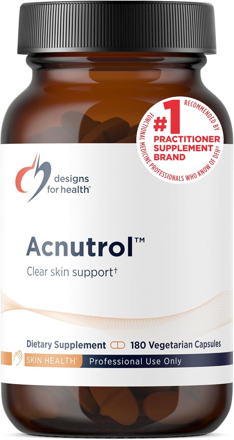 Designs for Health Acnutrol – Pantothenic Acid and Vitamins for Skin (180 Capsules)