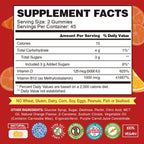 VEGEPOWER Vitamin B12 + D3 Gummies Veganas - 90 unidades - Sabor Naranja