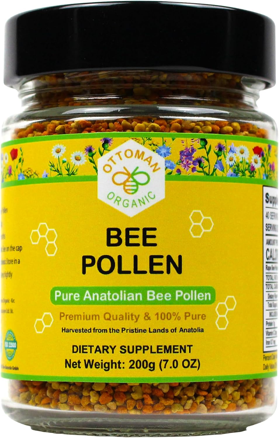Polen de Abeja Orgánico 200g | Certificado USDA y UE | ottoman organic
