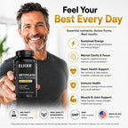 Eliixr Methylated Multivitamin Iron Free – Active B Complex with Methyl B12 & 5-MTHF Folate, CoQ10, Zinc, D3, K2 – Energy, Brain & Metabolism – Daily Vitamin for Men & Women – 90 Capsules